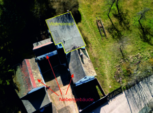 Lage Haupthaus _ Nebengebaude Luftbild