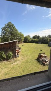 Ausblick auf Garten aus 1.OG
